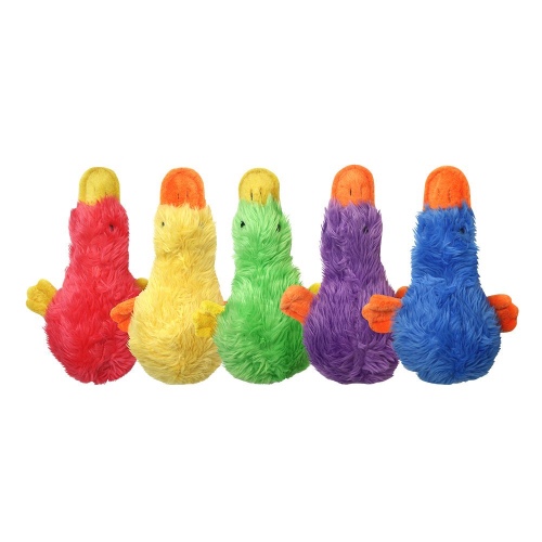 MULTIPET Duckworth Plush Filled Dog Toy, Assorted Colors, (Pack of 1) - Duckworth (1 Pack)