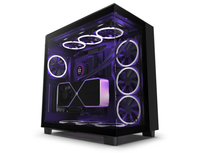 NZXT H9 Elite - All Black - CM-H91EB-01 - Premium Dual-Chamber - Mid-Tower - RGB Fans - Case
