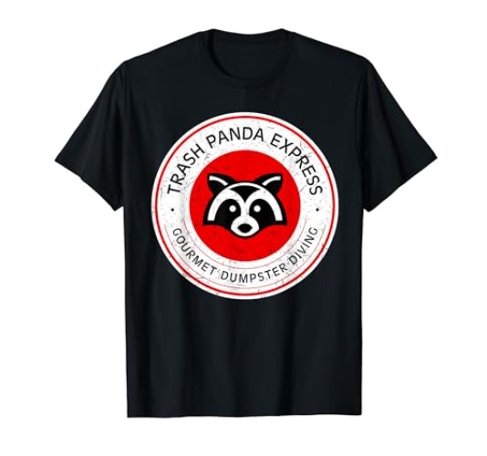 Trash Panda Gourmet Dumpster Diving EXpress T-Shirt - Men - Red Heather - XX-Large