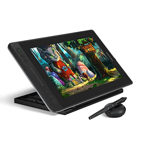 HUION KAMVAS Pro 13 Graphics Drawing Monitor with Stand, Full-Laminated Anti-Glare Screen Battery-Free Stylus 8192 Pen Pressure - 13.3 Inch Pen Tablet Display for Linux, Windows and Mac - 13.3inch - Full HD