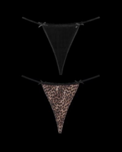 FERAL HARDWARE CHARM MESH G-STRING (2 PACK) | XS