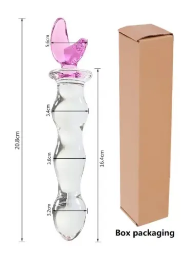 Crystal Glass Plug toy with a moon 🌛