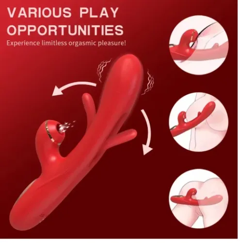 Powerful Flapping Tapping Sucking Pleasure Toy 💞