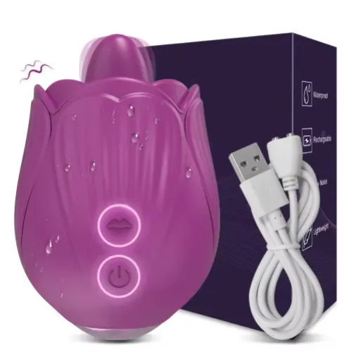 Rose-Clitoral Tongue Licker Toy 🌹