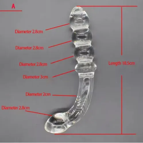 Pyrex Glass Beads/Plug G-spot Artificial Toy 🍑