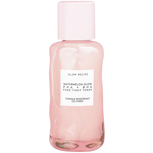 Glow Recipe PHA + BHA Face Toner - Korean Skin Care Toner, Pore Minimizer & Facial Exfoliator for Glass Skin - Tightening & Hydrating Skincare with Hyaluronic Acid & Watermelon (40ml) - 1.35 Fl Oz (Pack of 1) - Travel Size