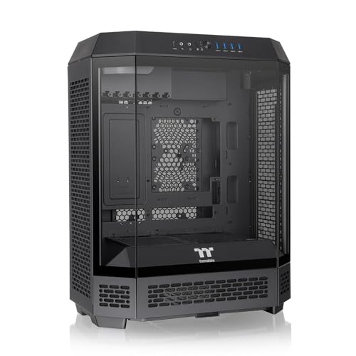 The Tower 600 Black Mid-Tower ATX Case; 3 Tempered Glass Panels; Hidden-Connector Motherboard Support; Rotational PCI-e Slots; CA-1Z1-00M1WN-00; 3 Year Warranty
