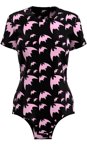 Ariel80s Bats Onesie | 2XL / Short