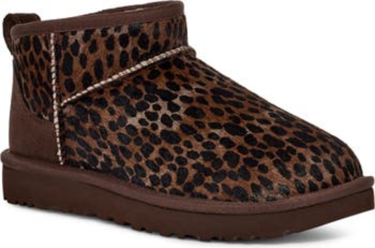 NORDSTROM - UGG - Classic Ultra Mini Caspian Genuine Calf Hair Bootie