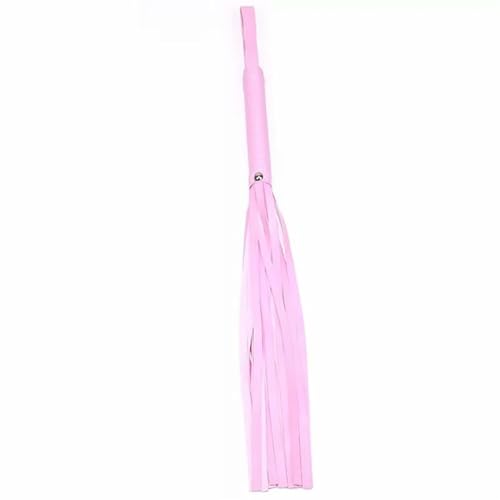 ACUIF Riding Crop for Horse, Horse Leather Whip, Horsewhip Riding Sports Equipment Anti Slippery PU Leather Handle Horse Whip Riding Horse Racing Equestrian Tool,Pink - Pink