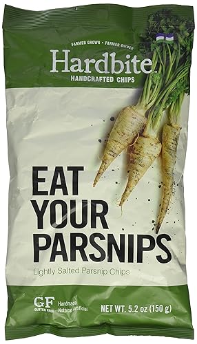 Hardbite Lightly Salted Parsnip Chips, 150 g - Salted Parsnip - 150 g (Pack of 1)