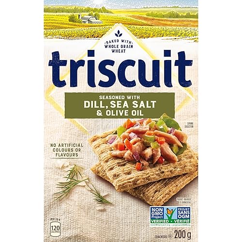 Triscuit Dill Sea Salt & Olive Oil, 200g - Dill Sea Salt & Olive Oil - 200 g (Pack of 1)