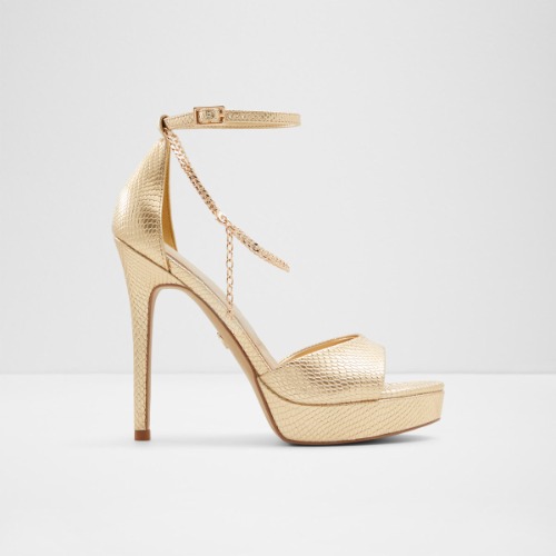 Afumeth Heeled Sandals | Gold / US 8.5