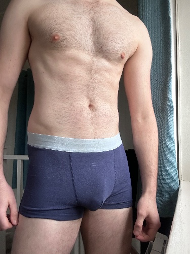 Used Underwear: Blue Boxers