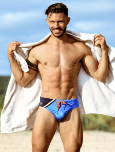 The Kute Edition: Swimming Trunks - Pacific Blue | M