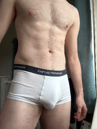 Used Underwear: White Armani Boxers