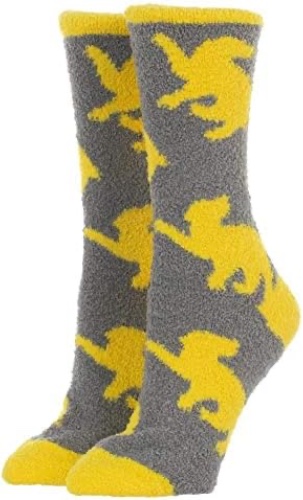 Harry Potter Hufflepuff Badger Fuzzy Socks