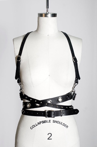 Chrystie Harness | L / Black Leather