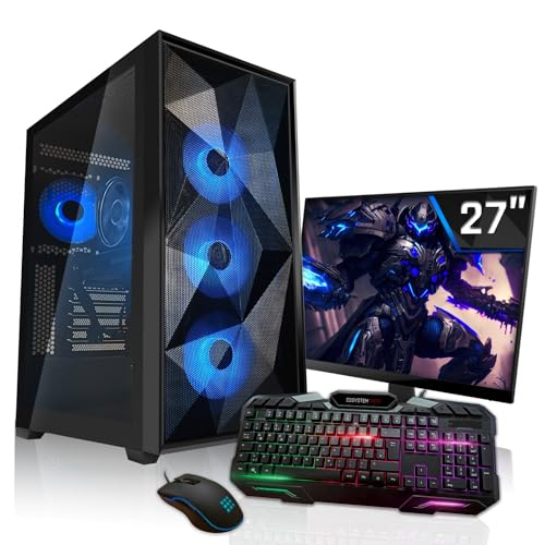 SYSTEMTREFF Gaming Komplett PC Set Intel Core i9-12900K 16x5.2GHz | Nvidia GeForce RTX 4090 24GB DX12 | 2TB M.2 NVMe + 2TB HDD | 32GB DDR5 RAM | WLAN Desktop Paket Computer für Gamer, Gaming