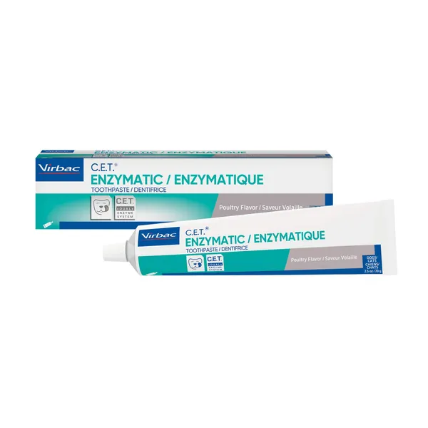 Virbac CET Enzymatic Toothpaste| Eliminates Bad Breath by Removing Plaque and Tartar Buildup | Best Pet Dental Care Toothpaste - Poultry