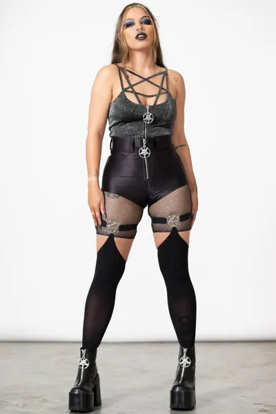 Succuba Hot Pants [B] | L / Black / 87% Nylon 13% Elastane