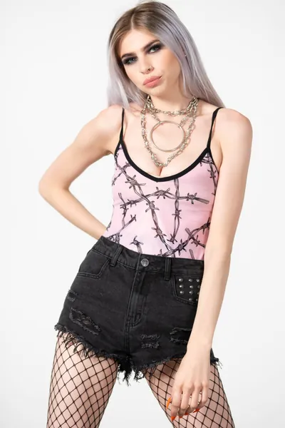 Contortion Bodysuit | M / Pink / 95%POLYESTER 5%ELASTANE