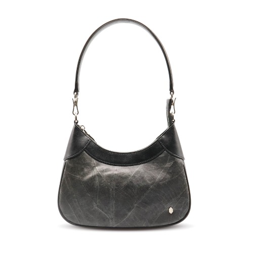 Kara Vegan Shoulder Bag - Black