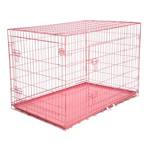 Dog Cage 48" Pink