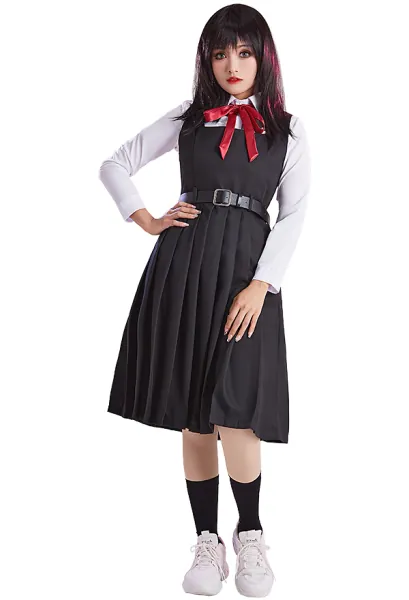 Chainsaw Man 2 Yoru War Devil Asa Mitaka Cosplay Costume Dress Set with Accessory