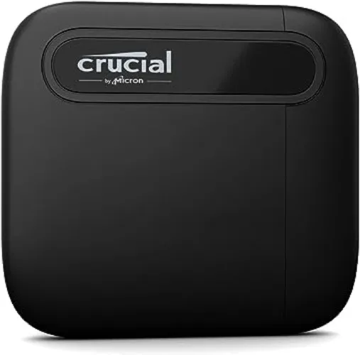 Crucial X6 1To Portable SSD - Jusqu’à 800Mo/s - PC et Mac - USB 3.2 USB-C externe SSD - CT1000X6SSD9