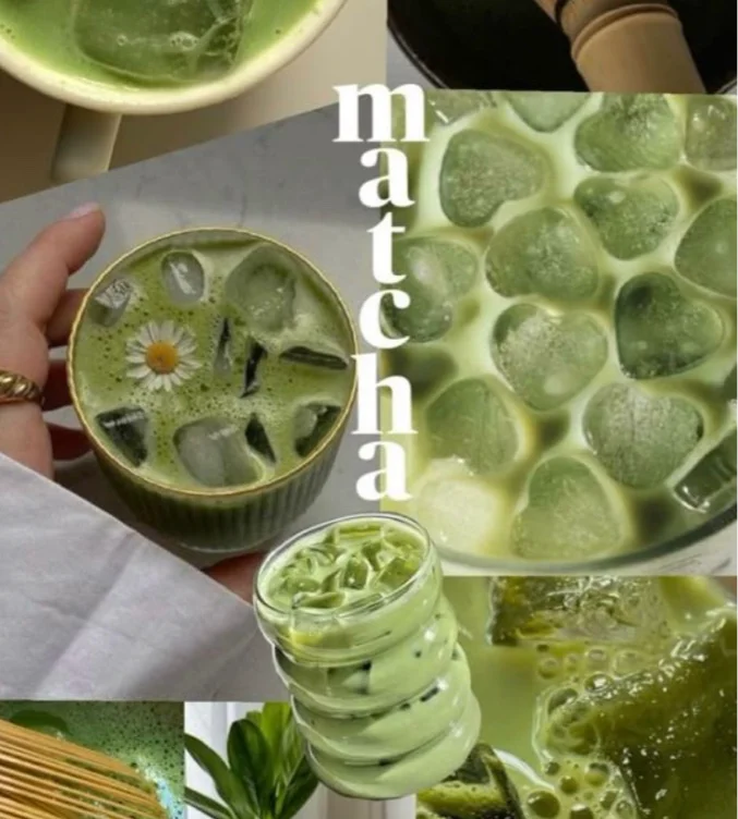 Morning matcha latte 