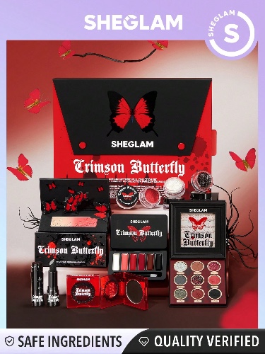 SHEGLAM Crimson Butterfly Volledige Collectieset   Winter    Make-Up Feest Strand Reizen Vakantie Roze Y883K  Roze Valentijnsdag Decoratie Liefde Winter Make-Up Feest Strand Reizen Vakantie Y2K Kamperen Buiten Mode Meisje Cosmetisch Cosplay Beste Reis Festivals Kleur Modieus Campus School Charme Stemming Vrouwendag