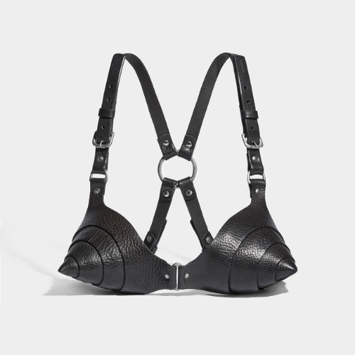 SOFT CONE BRA | Black / Brass / L