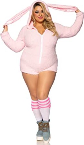 Leg Avenue Women's Assorted Cuddly Animal Costumes - Women's Plus 3X / 4X Cuddle Bunny