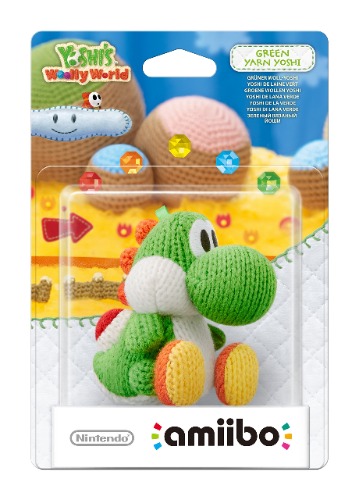 Green Yarn Yoshi Amiibo - Europe/Australia Import (Yoshi's Woolly World Series) - Green Yarn Yoshi Europe/Australia