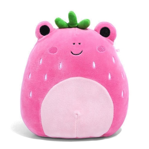 Squishmallows Oficial Kellytoy Food Squad Plush Toys Soft Plush Animal (Adabelle Strawberry Frog, 8 Inch) - 8 Inch Adabelle Strawberry Frog