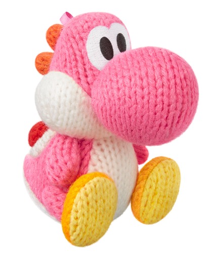 Pink Yarn Yoshi Amiibo - Japan Import (Yoshi's Woolly World Series) - Pink Yarn Yoshi Japan