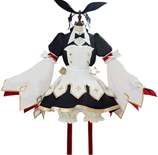 Poetic Walk FGO Fate Grand Order 3 Cosplay Astolfo Saber Cosplay Costume Sword Combat Gear Maid Dress Halloween Outfit - Small - Womens