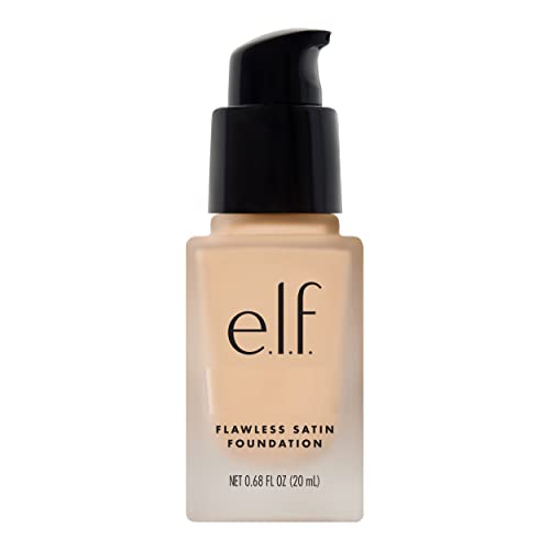 e.l.f. Flawless Finish Foundation, Lightweight & Medium Coverage, Semi-Matte Finish, Light Ivory, 0.68 Fl Oz (20mL) - Light Ivory - 0.68 Fl Oz (Pack of 1)