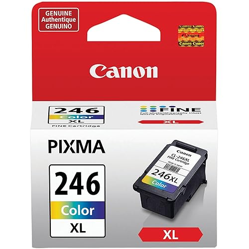 Canon CL-246 XL Genuine Color Ink Cartridge, Compatible with iP2820, MG2420/2924/2920/3020/2522/2525, MX492, TS3120/302/302a/202/202a/4520/3320 - Color Ink