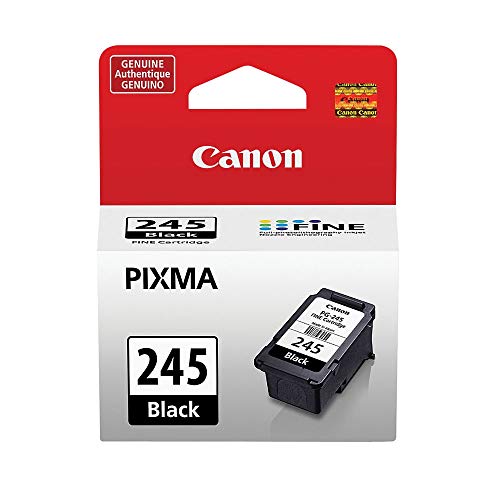 Canon PG-245 Genuine Black Ink Cartridge, Compatible with iP2820, MG2420/2924/2920/3020/2522/2525, MX492, TS3120/302/302a/202/202a/4520/3320 - 1 Count (Pack of 1) - PG-245 BLACK - Ink