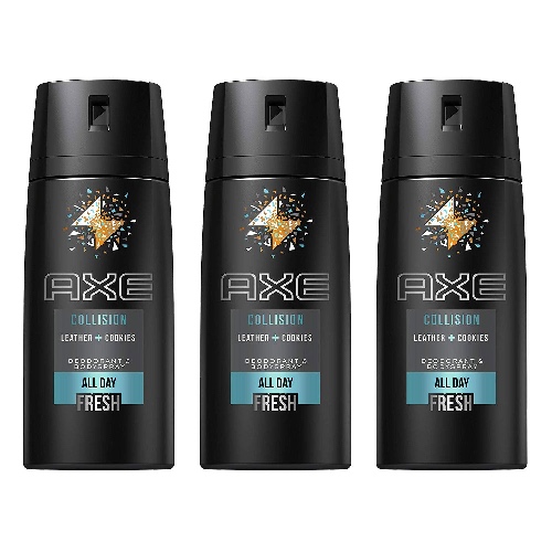 Axe Deodorant Body Spray Collision Mens Fragrance 150ml/5.07oz (3-Pack) - 