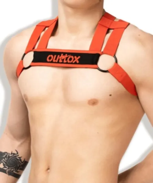 Outtox Bulldog Harness, Red