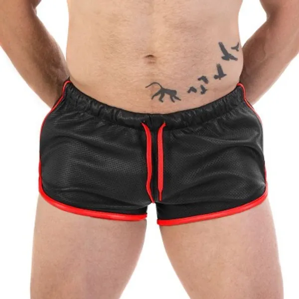Leather Gym Shorts