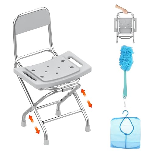 Folding shower chair