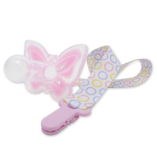 Pink Enigma - Fully Silicone Butterfly Adult Pacifier Novelty