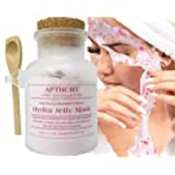 APTHCRY Hydra Jelly Mask | Premium Peel Off Rose Petals & Nacinamte Formula for Home Professional Facial | 160g/5.6oz