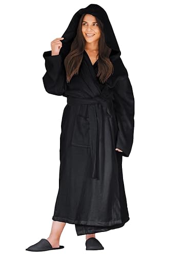 Hooded Bathrobe with Slippers