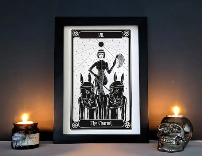 The Chariot Original Art Print BDSM Art Giclee Print | Etsy