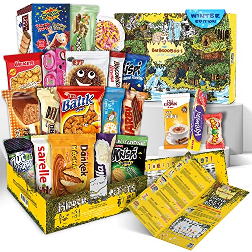 Maxi International Snack Box (Hidden Game Themed) | Snacks Variety Pack of International Treats | Foreign Snacks Offering Unique Experience | Giftable Mix of Turkish Snacks | 21 Full-Size Snacks